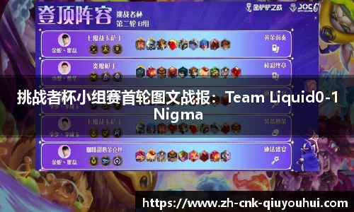 挑战者杯小组赛首轮图文战报：Team Liquid0-1Nigma